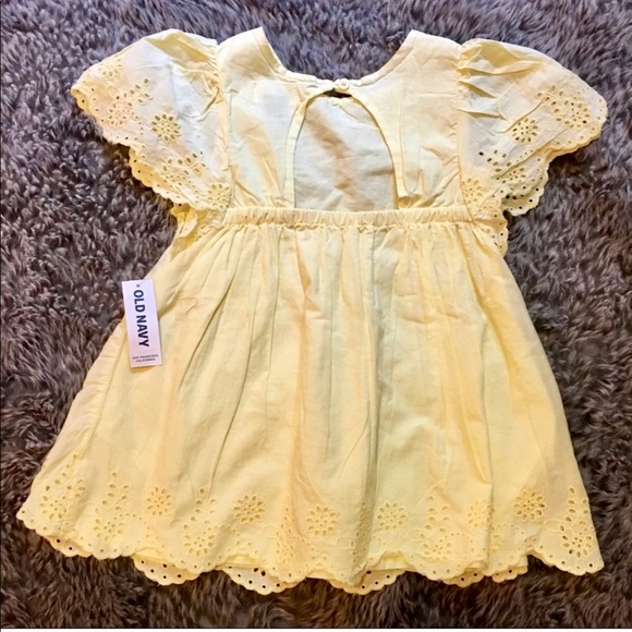 🆕HP🎉Old Navy Girls Flutter-Sleeve Eyelet Dress - Picture 6 of 8